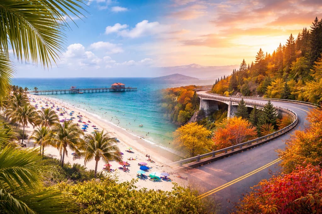 Ocean to mountain journey